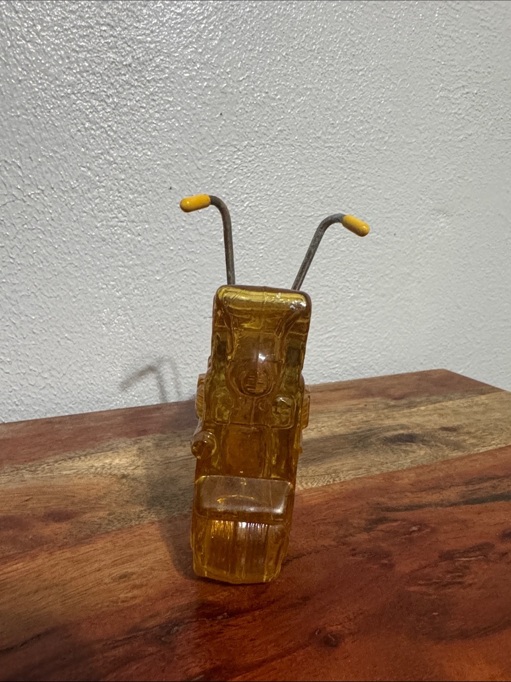 Vintage Avon Mini Bike Amber Glass Bottle Full 1970s Motorcycle Decanter Cologne - Picture 4 of 8